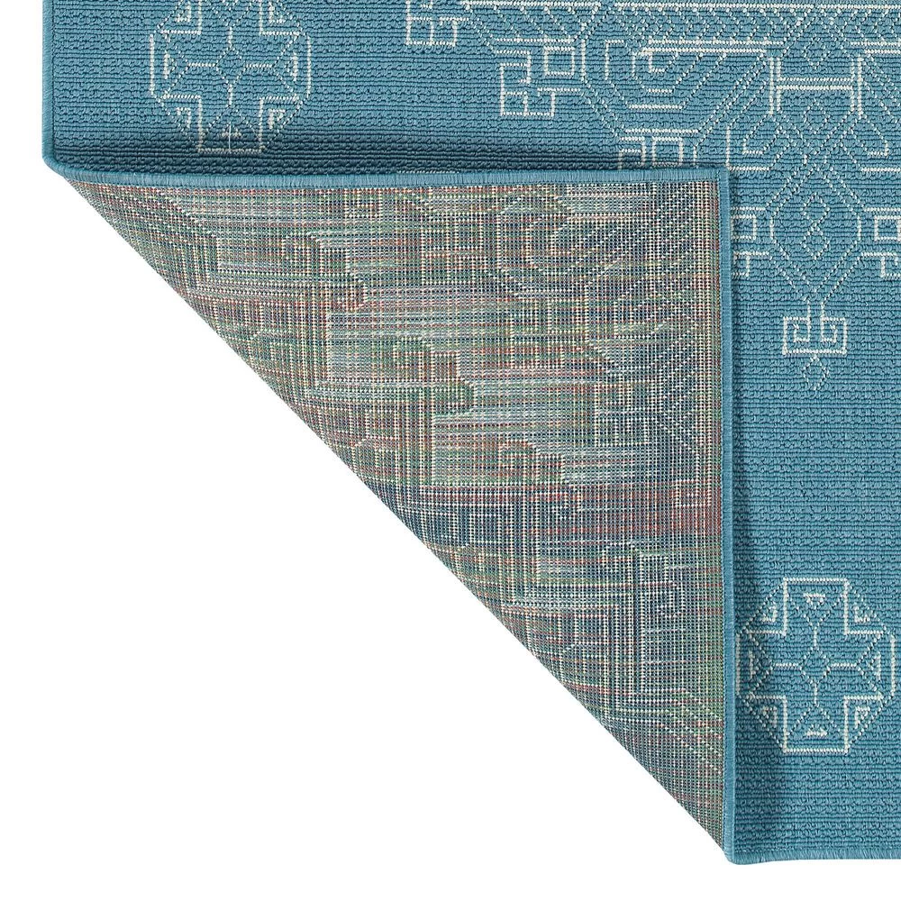 Kaleen Rugs Sunice SUN15-79 2'2" x 8' Light Blue and Ivory Runner Kaleen Rugs Sunice SUN15-79 2'2" X 8' Light Blue And Ivory Runner -Carpet And Flooring Stores 5205481 3