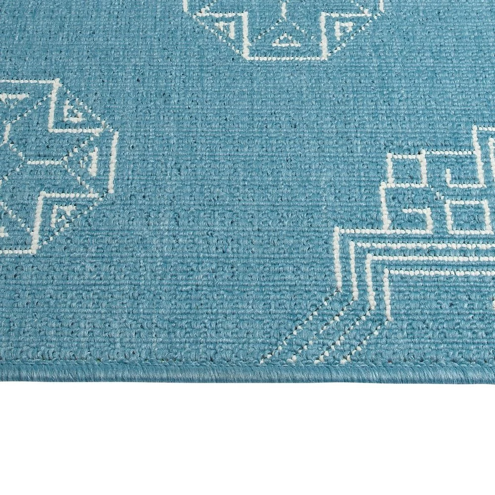 Kaleen Rugs Sunice SUN15-79 2'2" x 8' Light Blue and Ivory Runner Kaleen Rugs Sunice SUN15-79 2'2" X 8' Light Blue And Ivory Runner -Carpet And Flooring Stores 5205481 4