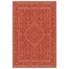 Kaleen Rugs Sunice 1'9" X 3' Tangerine And White Area Rug