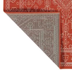Kaleen Rugs Sunice 1'9" X 3' Tangerine And White Area Rug -Carpet And Flooring Stores 5205655 3