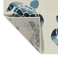 Kaleen Rugs Amalie 1'9" X 3' Ivory, Light Blue And Navy Indoor/Outdoor Area Rug 2 Kaleen Rugs Amalie 1'9" X 3' Ivory, Light Blue And Navy Indoor/Outdoor Area Rug -Carpet And Flooring Stores 5205838 3