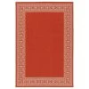 Kaleen Rugs Amalie 1'9" X 3' Tangerine And Ivory Indoor/Outdoor Area Rug