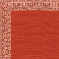Kaleen Rugs Amalie 1'9" X 3' Tangerine And Ivory Indoor/Outdoor Area Rug -Carpet And Flooring Stores 5206265 5