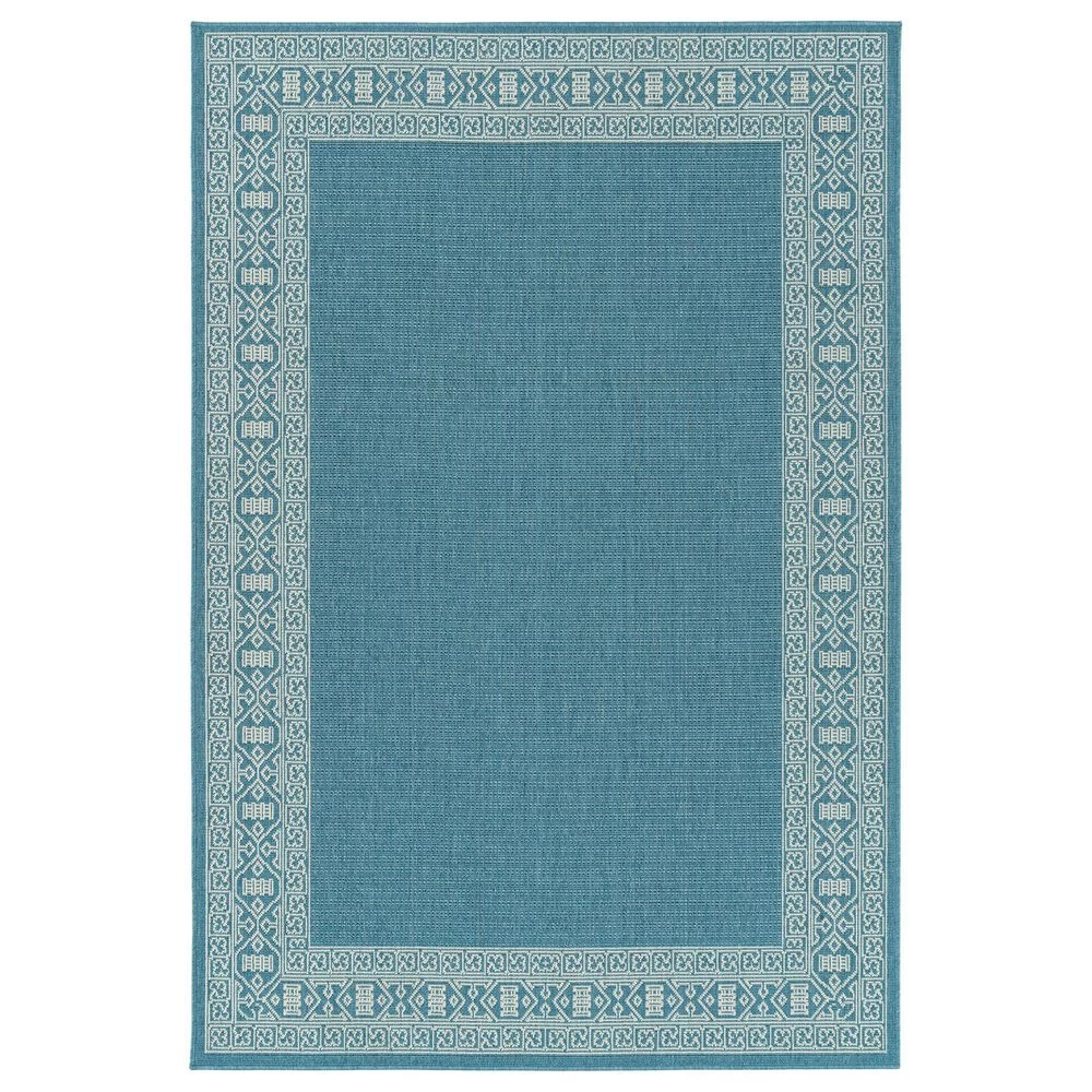 Kaleen Rugs Amalie AML06-79 1'9" x 3' Light Blue and Ivory Indoor/Outdoor Area Rug Kaleen Rugs Amalie AML06-79 1'9" X 3' Light Blue And Ivory Indoor/Outdoor Area Rug -Carpet And Flooring Stores 5206323 1