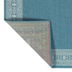 Kaleen Rugs Amalie AML06-79 1'9" X 3' Light Blue And Ivory Indoor/Outdoor Area Rug 2 Kaleen Rugs Amalie AML06-79 1'9" X 3' Light Blue And Ivory Indoor/Outdoor Area Rug -Carpet And Flooring Stores 5206323 3