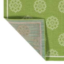 Kaleen Rugs Amalie AML07-96 1'9" X 3' Lime Green And Ivory Indoor/Outdoor Area Rug 2 Kaleen Rugs Amalie AML07-96 1'9" X 3' Lime Green And Ivory Indoor/Outdoor Area Rug -Carpet And Flooring Stores 5206562 3
