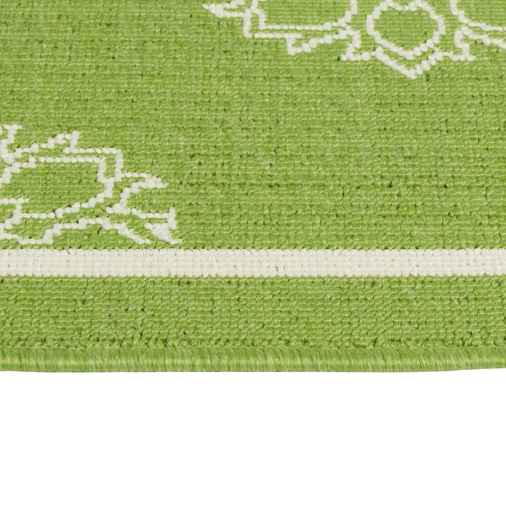 Kaleen Rugs Amalie AML07-96 1'9" x 3' Lime Green and Ivory Indoor/Outdoor Area Rug Kaleen Rugs Amalie AML07-96 1'9" X 3' Lime Green And Ivory Indoor/Outdoor Area Rug -Carpet And Flooring Stores 5206562 4