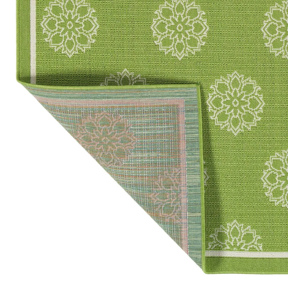 Kaleen Rugs Amalie AML07-96 2'6" x 3'9" Lime Green and Ivory Indoor/Outdoor Area Rug Kaleen Rugs Amalie AML07-96 2'6" X 3'9" Lime Green And Ivory Indoor/Outdoor Area Rug -Carpet And Flooring Stores 5206588 3