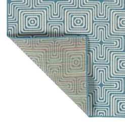 Kaleen Rugs Amalie AML10-79 1'9" X 3' Light Blue And Ivory Indoor/Outdoor Area Rug -Carpet And Flooring Stores 5206869 3