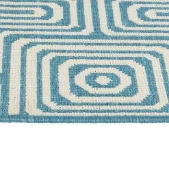 Kaleen Rugs Amalie AML10-79 2'2" X 8' Light Blue And Ivory Indoor/Outdoor Runner -Carpet And Flooring Stores 5206877 4