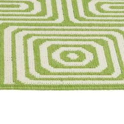 Kaleen Rugs Amalie AML 10-96 2'2" X 8' Lime Green And Ivory Indoor/Outdoor Runner -Carpet And Flooring Stores 5206935 4