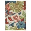 Kaleen Rugs Amalie 1'9" X 3' Ivory, Blue, Red And Navy Indoor/Outdoor Area Rug