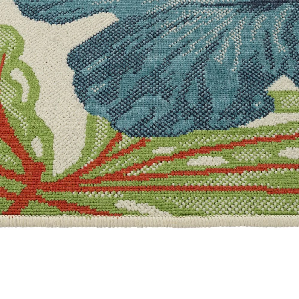 Kaleen Rugs Amalie 1'9" x 3' Ivory, Blue, Red and Navy Indoor/Outdoor Area Rug Kaleen Rugs Amalie 1'9" X 3' Ivory, Blue, Red And Navy Indoor/Outdoor Area Rug -Carpet And Flooring Stores 5207107 4