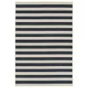 Kaleen Rugs Amalie Striped 1'9" X 3' Blue And Ivory Indoor/Outdoor Area Rug