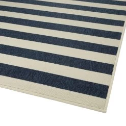 Kaleen Rugs Amalie Striped 1'9" X 3' Blue And Ivory Indoor/Outdoor Area Rug 1 Kaleen Rugs Amalie Striped 1'9" X 3' Blue And Ivory Indoor/Outdoor Area Rug -Carpet And Flooring Stores 5207347 2