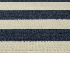 Kaleen Rugs Amalie Striped 2'2" X 8' Blue And Ivory Indoor/Outdoor Runner 3 Kaleen Rugs Amalie Striped 2'2" X 8' Blue And Ivory Indoor/Outdoor Runner -Carpet And Flooring Stores 5207354 4
