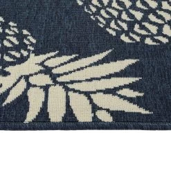 Kaleen Rugs Amalie Pineapple 1'9" X 3' Blue And Ivory Indoor/Outdoor Area Rug -Carpet And Flooring Stores 5207404 4