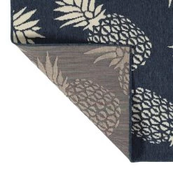 Kaleen Rugs Amalie Pineapple 2'2" X 8' Blue And Ivory Indoor/Outdoor Runner -Carpet And Flooring Stores 5207412 3