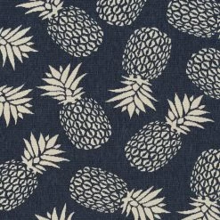 Kaleen Rugs Amalie Pineapple 2'2" X 8' Blue And Ivory Indoor/Outdoor Runner -Carpet And Flooring Stores 5207412 5