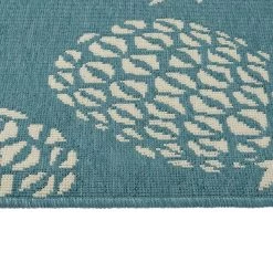 Kaleen Rugs Amalie Pineapple 2'2" X 8' Light Blue And Ivory Indoor/Outdoor Runner 3 Kaleen Rugs Amalie Pineapple 2'2" X 8' Light Blue And Ivory Indoor/Outdoor Runner -Carpet And Flooring Stores 5207479 4