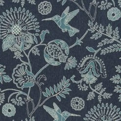 Kaleen Rugs Amalie Floral 1'9" X 3' Navy And Ivory Indoor/Outdoor Area Rug -Carpet And Flooring Stores 5207529 5