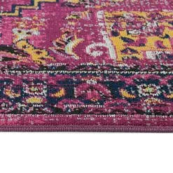 Kaleen Rugs Kaleen Rugs Zuma Beach 2'2" X 7'6" Pink, Plum, Gold, Navy, Grey, Turquoise And Black Runner -Carpet And Flooring Stores 5208360 4