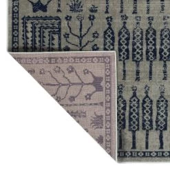 Kaleen Rugs Kaleen Rugs Zuma Beach 2'2" X 7'6" Blue, Grey And Silver Runner -Carpet And Flooring Stores 5208428 5