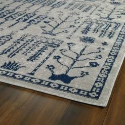 Kaleen Rugs Kaleen Rugs Zumba Beach 2' X 3' Blue, Grey And Silver Area Rug -Carpet And Flooring Stores 5208436 3