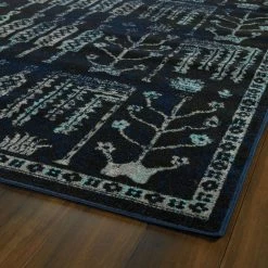 Kaleen Rugs Kaleen Rugs Zumba Beach 2' X 3' Navy, Black, Turquoise And Grey Area Rug 2 Kaleen Rugs Kaleen Rugs Zumba Beach 2' X 3' Navy, Black, Turquoise And Grey Area Rug -Carpet And Flooring Stores 5208501 3