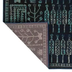 Kaleen Rugs Kaleen Rugs Zumba Beach 2' X 3' Navy, Black, Turquoise And Grey Area Rug 4 Kaleen Rugs Kaleen Rugs Zumba Beach 2' X 3' Navy, Black, Turquoise And Grey Area Rug -Carpet And Flooring Stores 5208501 5