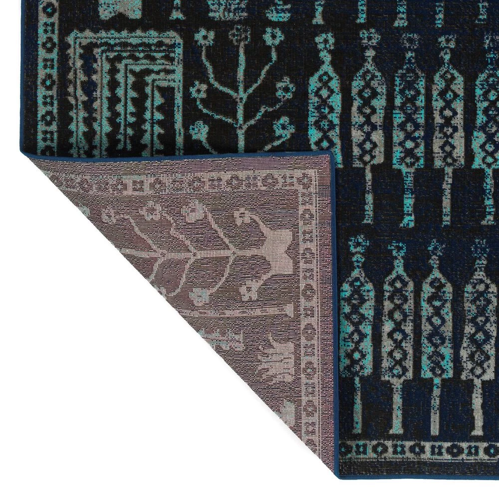 Kaleen Rugs Kaleen Rugs Zumba Beach 2' x 3' Navy, Black, Turquoise and Grey Area Rug Kaleen Rugs Kaleen Rugs Zumba Beach 2' X 3' Navy, Black, Turquoise And Grey Area Rug -Carpet And Flooring Stores 5208501 5