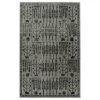 Kaleen Rugs Zumba Beach 2' X 3' Grey, Silver And Black Area Rug