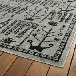 Kaleen Rugs Zumba Beach 2' X 3' Grey, Silver And Black Area Rug -Carpet And Flooring Stores 5208568 4