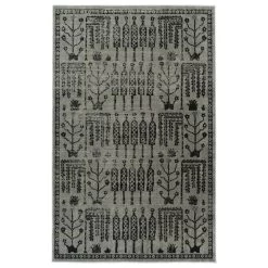Kaleen Rugs Kaleen Rugs Zumba Beach 3'11" X 5'3" Grey, Silver And Black Area Rug