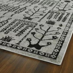Kaleen Rugs Kaleen Rugs Zumba Beach 3'11" X 5'3" Grey, Silver And Black Area Rug -Carpet And Flooring Stores 5208576 4