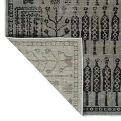 Kaleen Rugs Kaleen Rugs Zumba Beach 3'11" X 5'3" Grey, Silver And Black Area Rug -Carpet And Flooring Stores 5208576 5