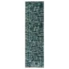 Kaleen Rugs Kaleen Rugs Zuma Beach 2'2" X 7'6" Turquoise, Grey, Navy And Black Runner