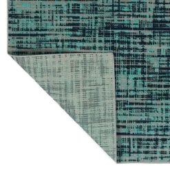Kaleen Rugs Kaleen Rugs Zuma Beach 2'2" X 7'6" Turquoise, Grey, Navy And Black Runner -Carpet And Flooring Stores 5208733 5