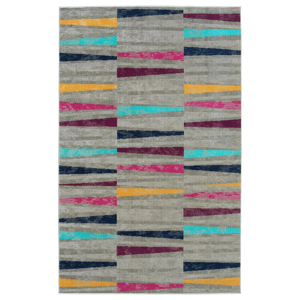 Kaleen Rugs Kaleen Rugs Zumba Beach 2' x 3' Grey, Silver, Gold, Turquoise, Pink, Plum and Navy Indoor/Outdoor Area Rug Kaleen Rugs Kaleen Rugs Zumba Beach 2' X 3' Grey, Silver, Gold, Turquoise, Pink, Plum And Navy Indoor/Outdoor Area Rug -Carpet And Flooring Stores 5208899 1