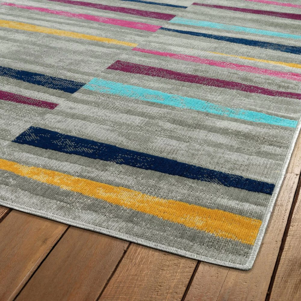 Kaleen Rugs Kaleen Rugs Zumba Beach 2' x 3' Grey, Silver, Gold, Turquoise, Pink, Plum and Navy Indoor/Outdoor Area Rug Kaleen Rugs Kaleen Rugs Zumba Beach 2' X 3' Grey, Silver, Gold, Turquoise, Pink, Plum And Navy Indoor/Outdoor Area Rug -Carpet And Flooring Stores 5208899 2