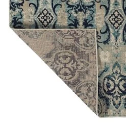 Kaleen Rugs Kaleen Rugs Zuma Beach 2'2" X 7'6" Blue, Turquoise, Light Blue And Navy Indoor/Outdoor Runner -Carpet And Flooring Stores 5209061 3