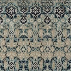 Kaleen Rugs Kaleen Rugs Zuma Beach 2'2" X 7'6" Blue, Turquoise, Light Blue And Navy Indoor/Outdoor Runner -Carpet And Flooring Stores 5209061 5