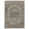 Kaleen Rugs Kaleen Rugs Zuma Beach Oriental 2'2" X 7'6" Grey, Turquoise, Navy, Pink And Orange Indoor/Outdoor Runner