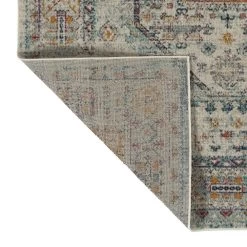 Kaleen Rugs Kaleen Rugs Zuma Beach Oriental 2'2" X 7'6" Grey, Turquoise, Navy, Pink And Orange Indoor/Outdoor Runner -Carpet And Flooring Stores 5209194 3