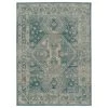 Kaleen Rugs Kaleen Rugs Zuma Beach 2'2" X 7'6" Turquoise And Grey Indoor/Outdoor Runner