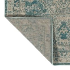 Kaleen Rugs Kaleen Rugs Zuma Beach 2'2" X 7'6" Turquoise And Grey Indoor/Outdoor Runner -Carpet And Flooring Stores 5209319 3