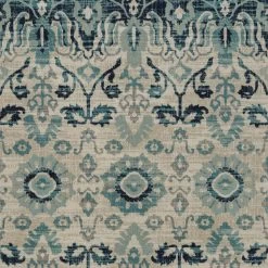Kaleen Rugs Kaleen Rugs Zuma Beach Bohemian 2'2" X 7'6" Blue, Turquoise And Grey Indoor/Outdoor Runner -Carpet And Flooring Stores 5209384 5