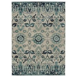 Kaleen Rugs Kaleen Rugs Zumba Bohemian 2' X 3' Blue, Turquoise And Grey Indoor/Outdoor Area Rug