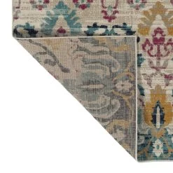 Kaleen Rugs Kaleen Rugs Zuma Beach Bohemian 2' X 3' Grey, Turquoise, Navy, Pink And Orange Indoor/Outdoor Area Rug -Carpet And Flooring Stores 5209459 3