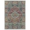 Kaleen Rugs Kaleen Rugs Zuma Beach 2' X 3' Grey, Turquoise, Navy, Pink And Orange Indoor/Outdoor Area Rug